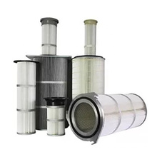 Industrial Dust Filter Cartridge, Spunbonded Polyester Anti-static Pleated Dust Collector Removal Air Filter Cartridge